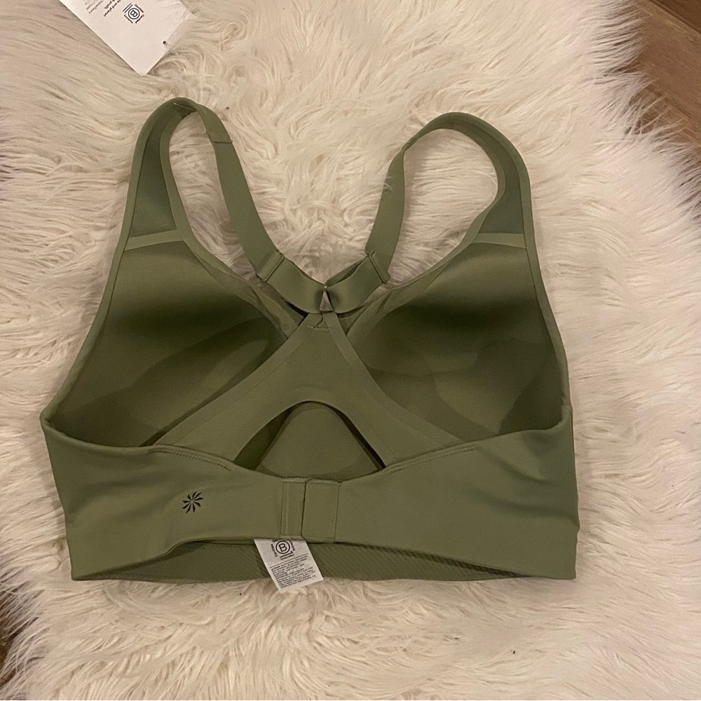 NWT 34DD Athleta Women’s Sports Bra Advance Bra Sage Green B-G High Impact - Picture 4 of 10